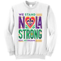 Louisiana Culture T Vintag We Stand Nola Strong Apparel Sweatshirt