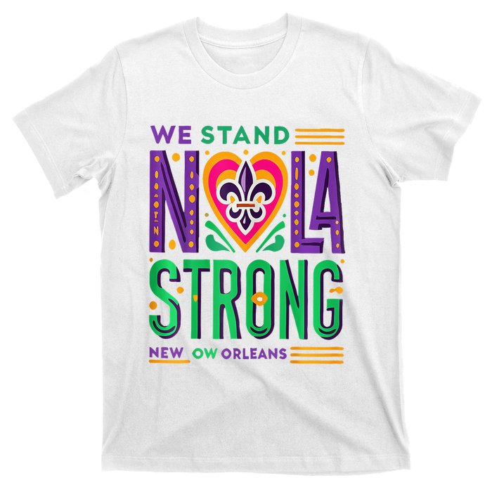 Louisiana Culture T Vintag We Stand Nola Strong Apparel T-Shirt