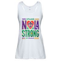 Louisiana Culture T Vintag We Stand Nola Strong Apparel Ladies Essential Flowy Tank