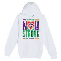 Louisiana Culture T Vintag We Stand Nola Strong Apparel Premium Pullover Hoodie