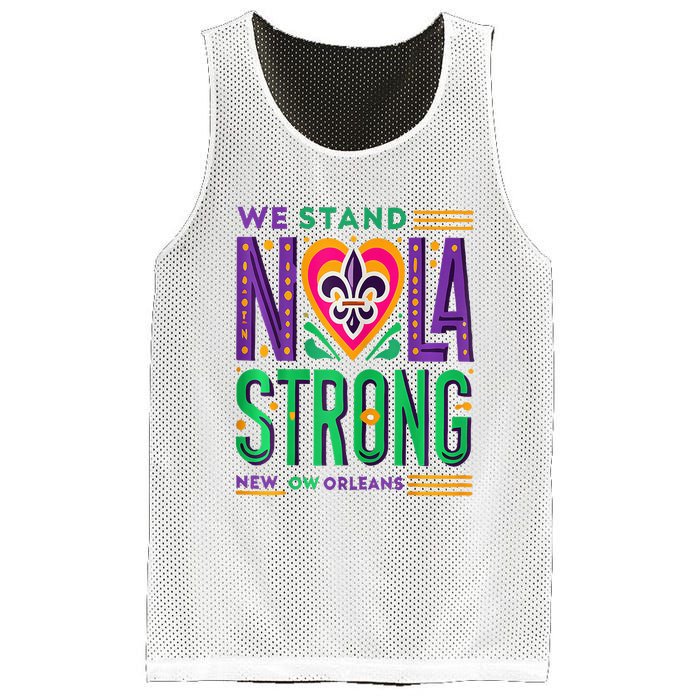 Louisiana Culture T Vintag We Stand Nola Strong Apparel Mesh Reversible Basketball Jersey Tank