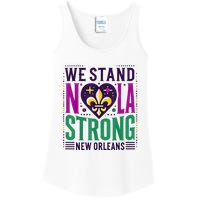 Louisiana Culture T Vintag We Stand Nola Strong Apparel Ladies Essential Tank