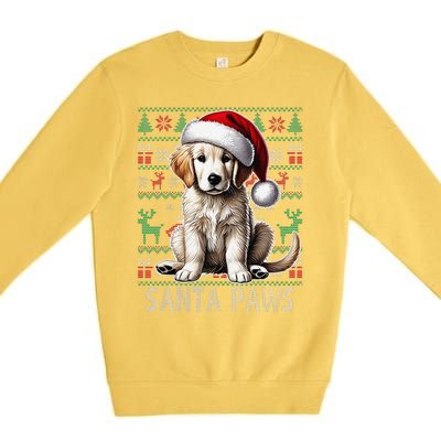 Labrador Christmas Ugly Sweater Funny Dog Lover Xmas Premium Crewneck Sweatshirt