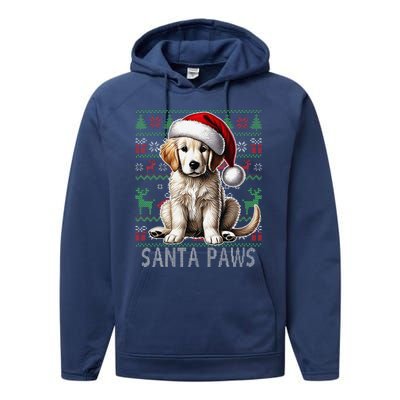 Labrador Christmas Ugly Sweater Funny Dog Lover Xmas Performance Fleece Hoodie