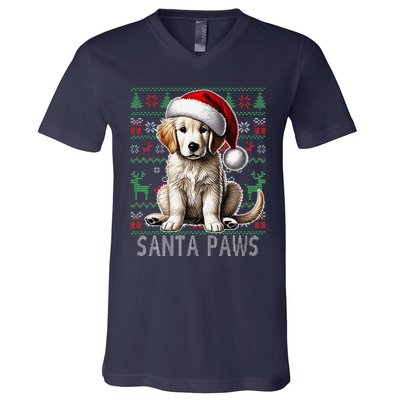 Labrador Christmas Ugly Sweater Funny Dog Lover Xmas V-Neck T-Shirt