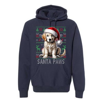 Labrador Christmas Ugly Sweater Funny Dog Lover Xmas Premium Hoodie