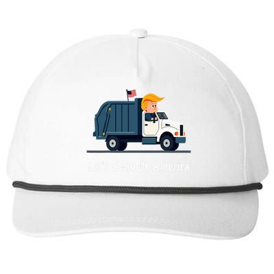 LetS Clean Up America With AmericaS Favorite Garbage Snapback Five-Panel Rope Hat