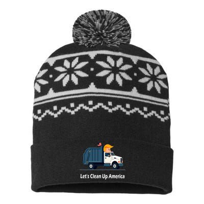 LetS Clean Up America With AmericaS Favorite Garbage USA-Made Snowflake Beanie