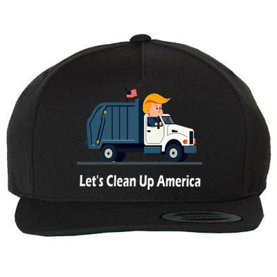 LetS Clean Up America With AmericaS Favorite Garbage Wool Snapback Cap