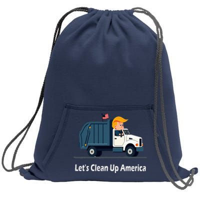 LetS Clean Up America With AmericaS Favorite Garbage Sweatshirt Cinch Pack Bag