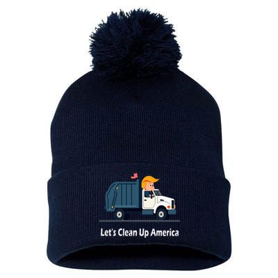 LetS Clean Up America With AmericaS Favorite Garbage Pom Pom 12in Knit Beanie