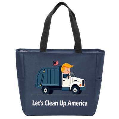 LetS Clean Up America With AmericaS Favorite Garbage Zip Tote Bag