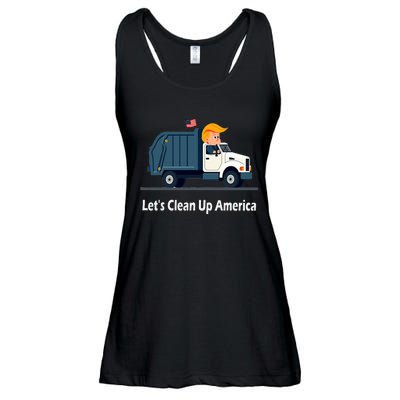 LetS Clean Up America With AmericaS Favorite Garbage Man Ladies Essential Flowy Tank