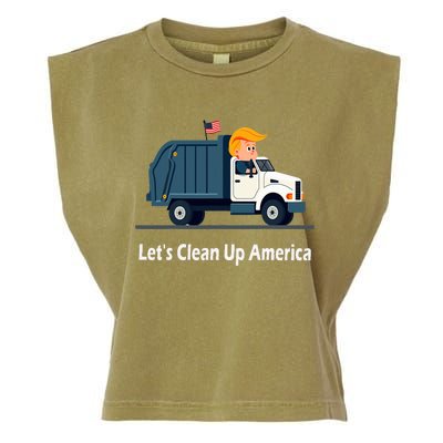 LetS Clean Up America With AmericaS Favorite Garbage Man Garment-Dyed Women's Muscle Tee