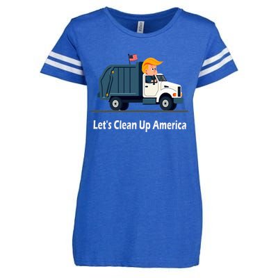 LetS Clean Up America With AmericaS Favorite Garbage Man Enza Ladies Jersey Football T-Shirt