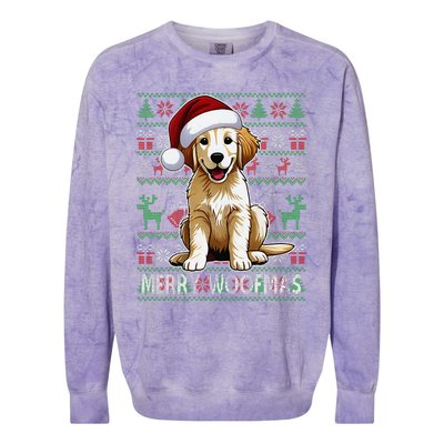 Labrador Christmas Ugly Sweater Funny Dog Lover Xmas Colorblast Crewneck Sweatshirt