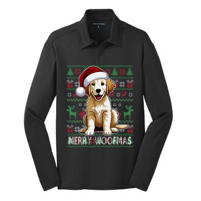 Labrador Christmas Ugly Sweater Funny Dog Lover Xmas Silk Touch Performance Long Sleeve Polo