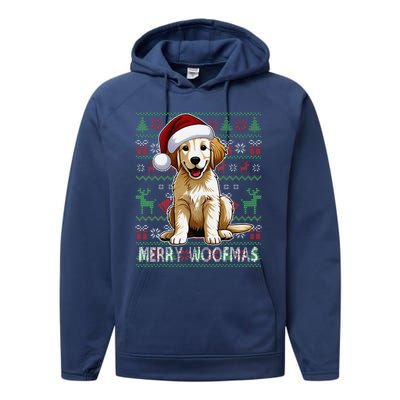 Labrador Christmas Ugly Sweater Funny Dog Lover Xmas Performance Fleece Hoodie