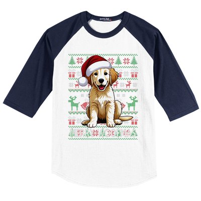 Labrador Christmas Ugly Sweater Funny Dog Lover Xmas Baseball Sleeve Shirt