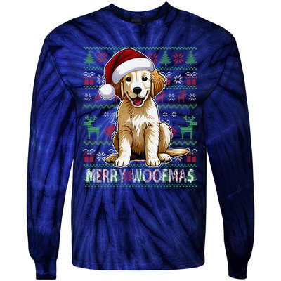 Labrador Christmas Ugly Sweater Funny Dog Lover Xmas Tie-Dye Long Sleeve Shirt