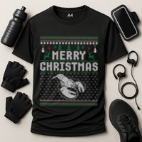Lobster Christmas Ugly Funny Xmas Gift Cooling Performance Crew T-Shirt