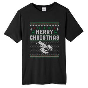 Lobster Christmas Ugly Funny Xmas Gift Tall Fusion ChromaSoft Performance T-Shirt