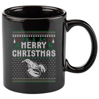 Lobster Christmas Ugly Funny Xmas Gift 11oz C Handle Ceramic Mug