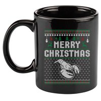 Lobster Christmas Ugly Funny Xmas Gift 11oz C Handle Ceramic Mug
