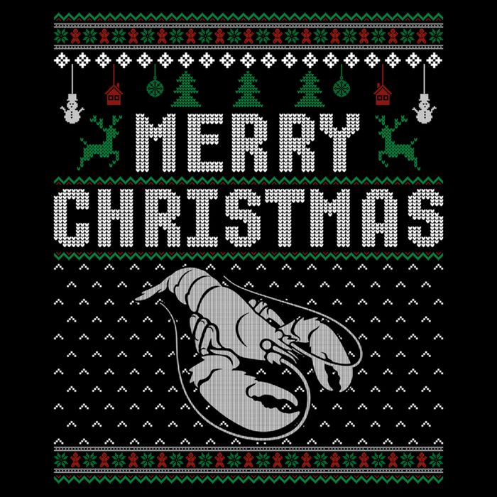 Lobster Christmas Ugly Funny Xmas Gift Drawstring Bag