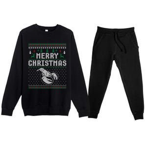 Lobster Christmas Ugly Funny Xmas Gift Premium Crewneck Sweatsuit Set