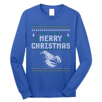 Lobster Christmas Ugly Funny Xmas Gift Long Sleeve Shirt