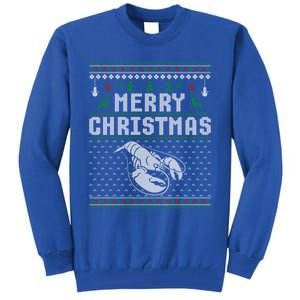 Lobster Christmas Ugly Funny Xmas Gift Tall Sweatshirt