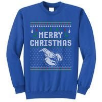 Lobster Christmas Ugly Funny Xmas Gift Tall Sweatshirt