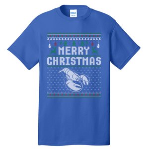 Lobster Christmas Ugly Funny Xmas Gift Tall T-Shirt