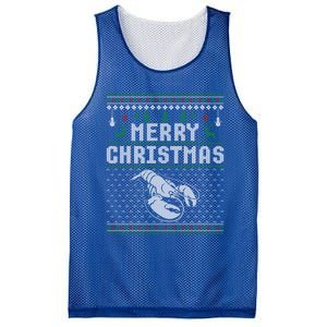 Lobster Christmas Ugly Funny Xmas Gift Mesh Reversible Basketball Jersey Tank