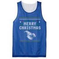 Lobster Christmas Ugly Funny Xmas Gift Mesh Reversible Basketball Jersey Tank