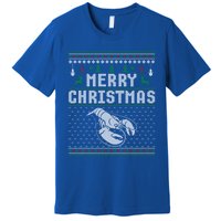 Lobster Christmas Ugly Funny Xmas Gift Premium T-Shirt