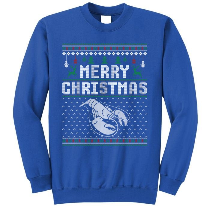 Lobster Christmas Ugly Funny Xmas Gift Tall Sweatshirt