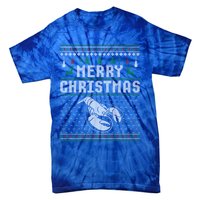 Lobster Christmas Ugly Funny Xmas Gift Tie-Dye T-Shirt