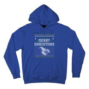 Lobster Christmas Ugly Funny Xmas Gift Tall Hoodie