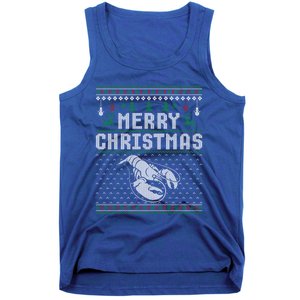 Lobster Christmas Ugly Funny Xmas Gift Tank Top