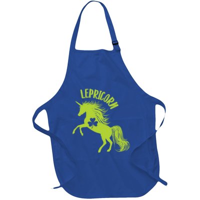 Lepricorn Cute Unicorn Leprechaun St Patricks Clover Gift Apron