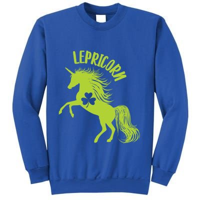 Lepricorn Cute Unicorn Leprechaun St Patricks Clover Gift Sweatshirt