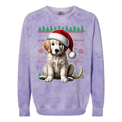 Labrador Christmas Ugly Sweater Funny Dog Lover Xmas Colorblast Crewneck Sweatshirt