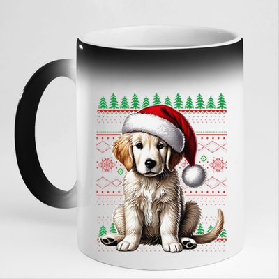 Labrador Christmas Ugly Sweater Funny Dog Lover Xmas 11oz Black Color Changing Mug