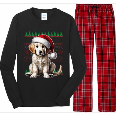 Labrador Christmas Ugly Sweater Funny Dog Lover Xmas Long Sleeve Pajama Set