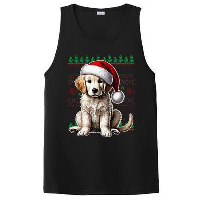 Labrador Christmas Ugly Sweater Funny Dog Lover Xmas PosiCharge Competitor Tank