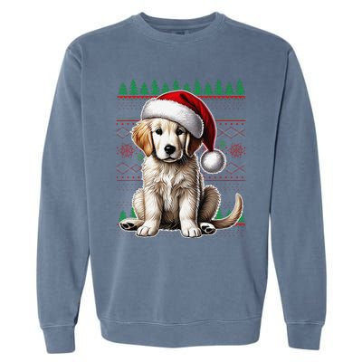 Labrador Christmas Ugly Sweater Funny Dog Lover Xmas Garment-Dyed Sweatshirt