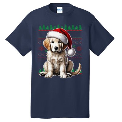 Labrador Christmas Ugly Sweater Funny Dog Lover Xmas Tall T-Shirt