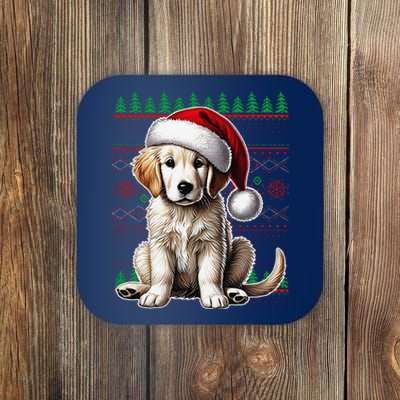 Labrador Christmas Ugly Sweater Funny Dog Lover Xmas Coaster